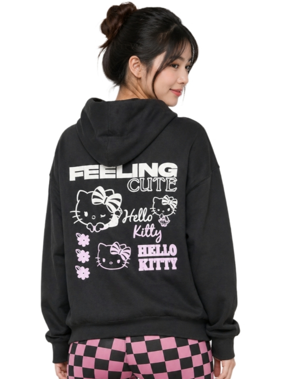 NG Order Hello Kitty Feeling Cute Back Print Hoodie